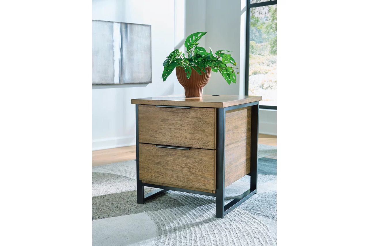 Montia End Table In Light Brown T6023