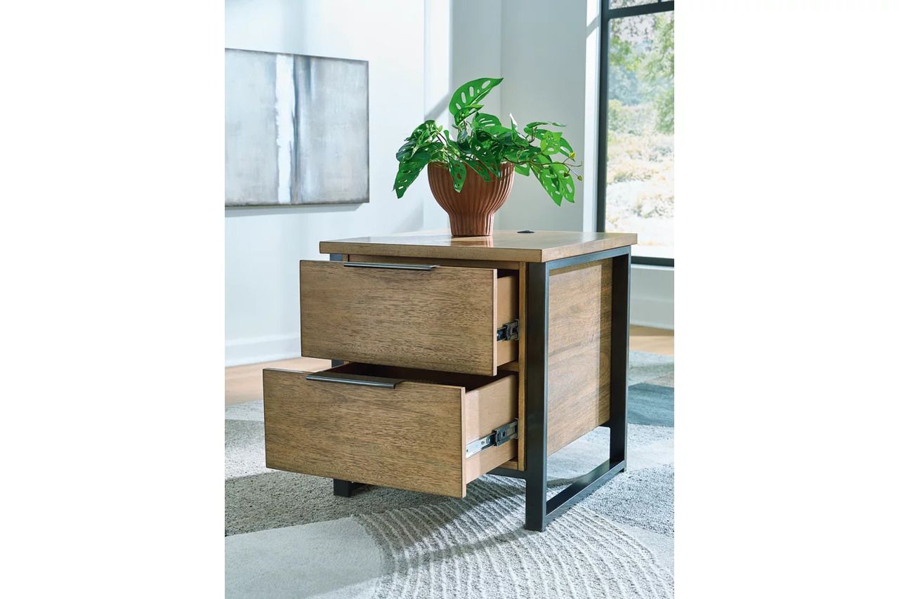 Montia End Table In Light Brown T6023