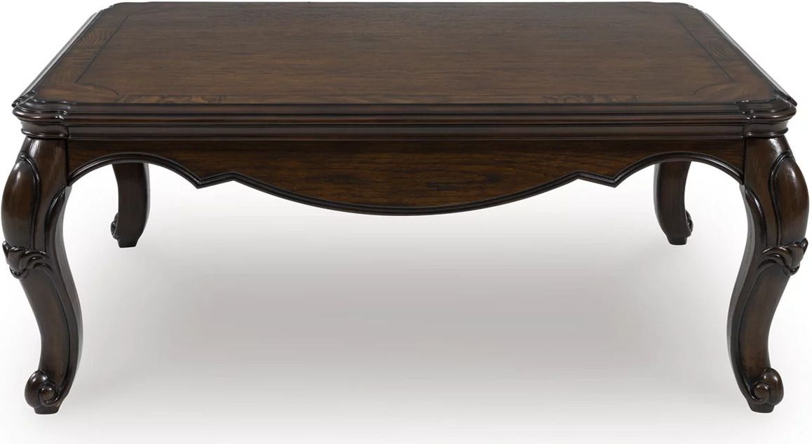 Maylee Coffee Table In Dark Brown T6171
