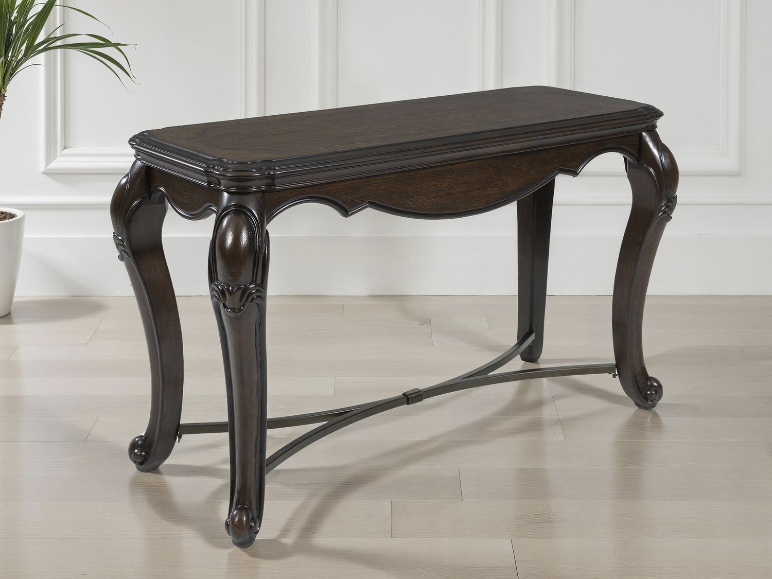 Maylee Sofa Table In Dark Brown T6174