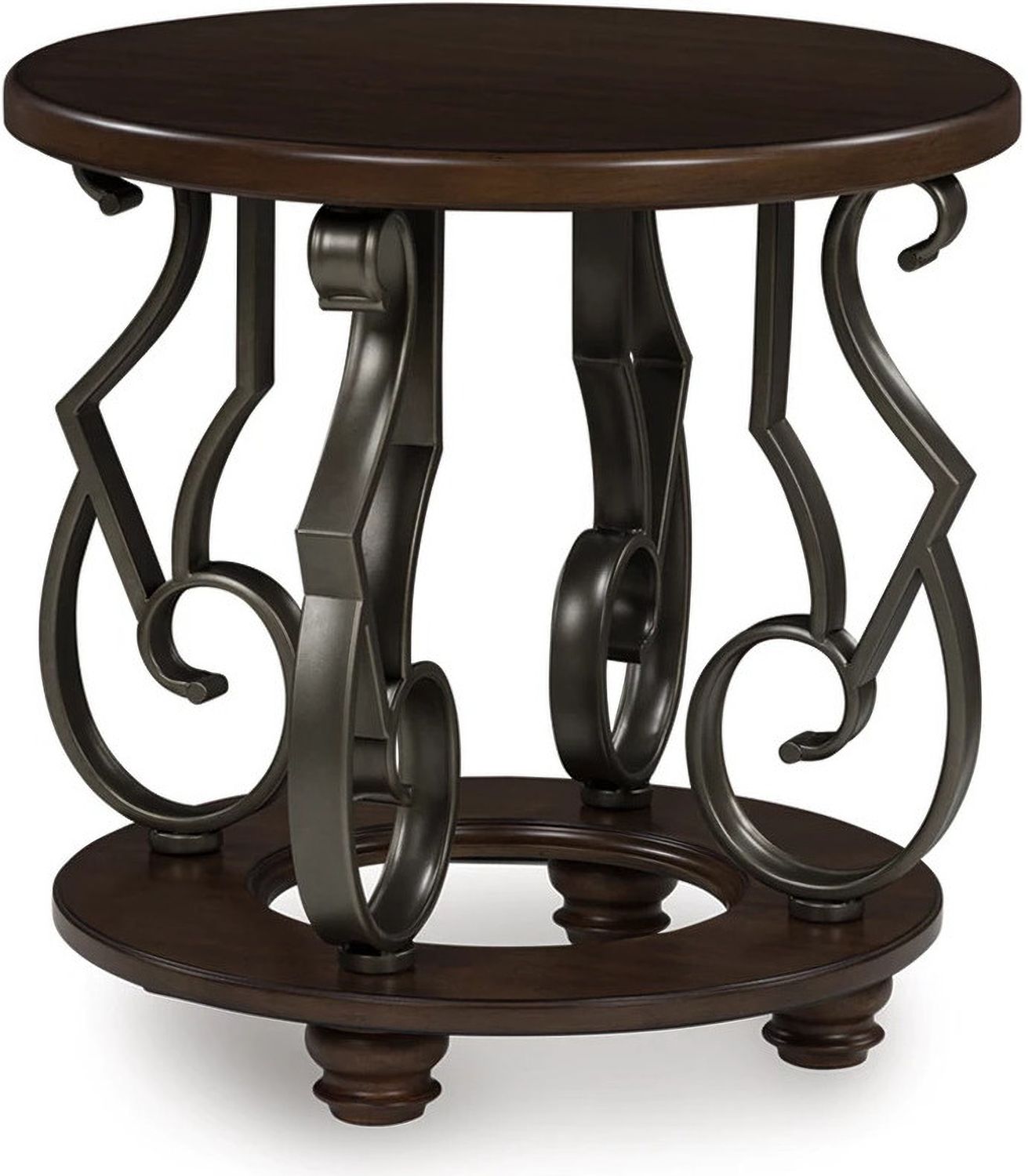 Frallyn End Table In Dark Brown T6236