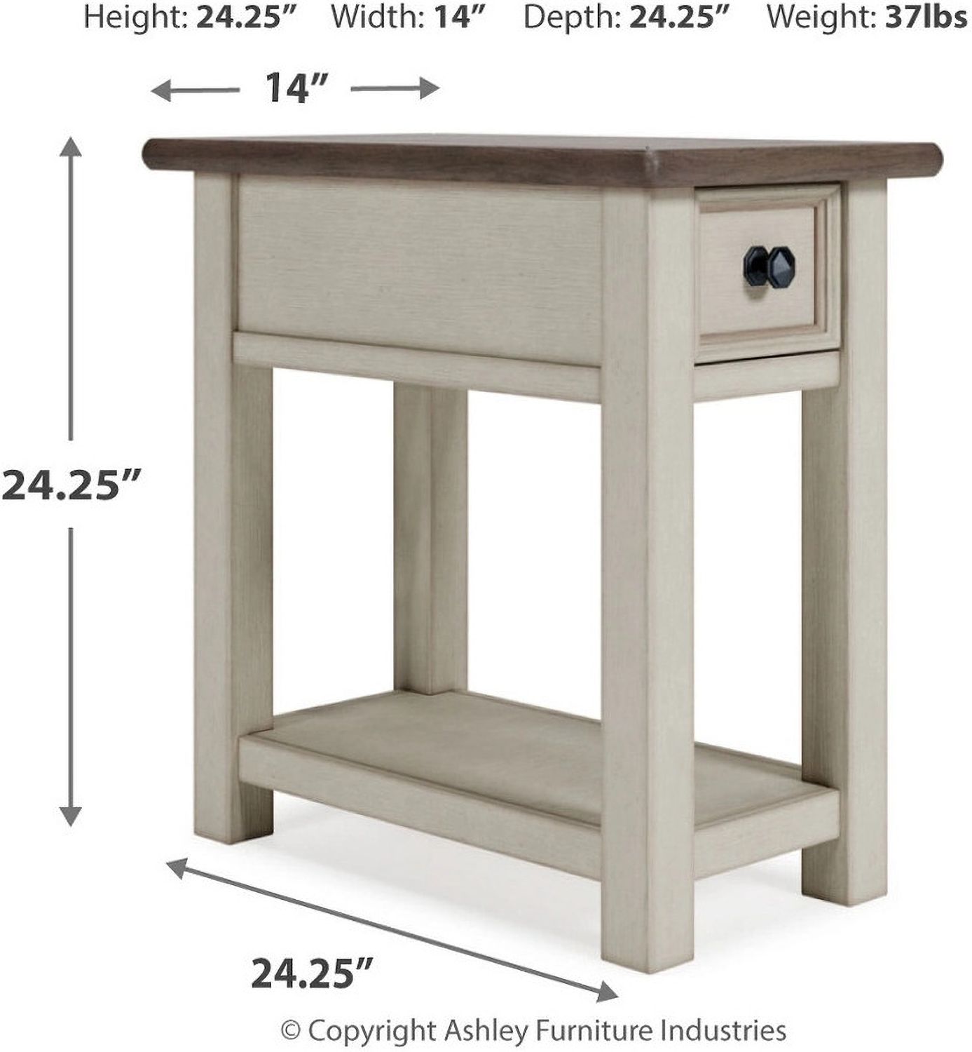 Bolanburg Two-Tone Chair Side End Table T637107