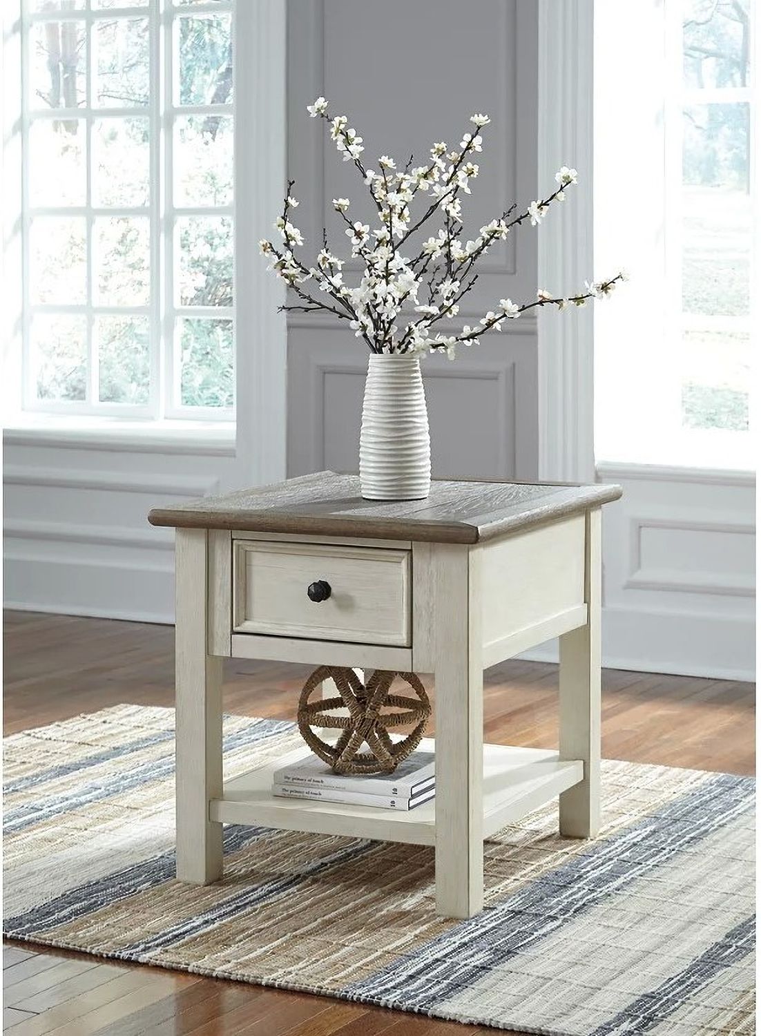 Bolanburg Weathered Gray Rectangular End Table T6373