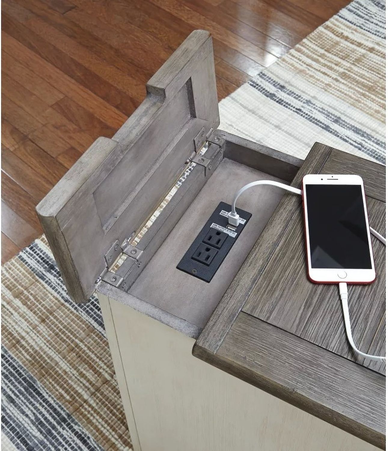 Bolanburg Weathered Gray Chair Side End Table T6377
