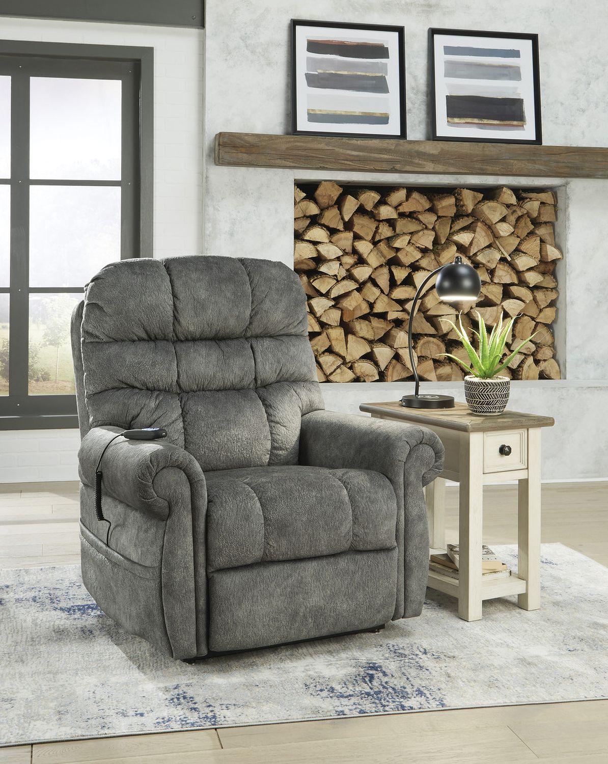 Bolanburg Weathered Gray Chair Side End Table T6377