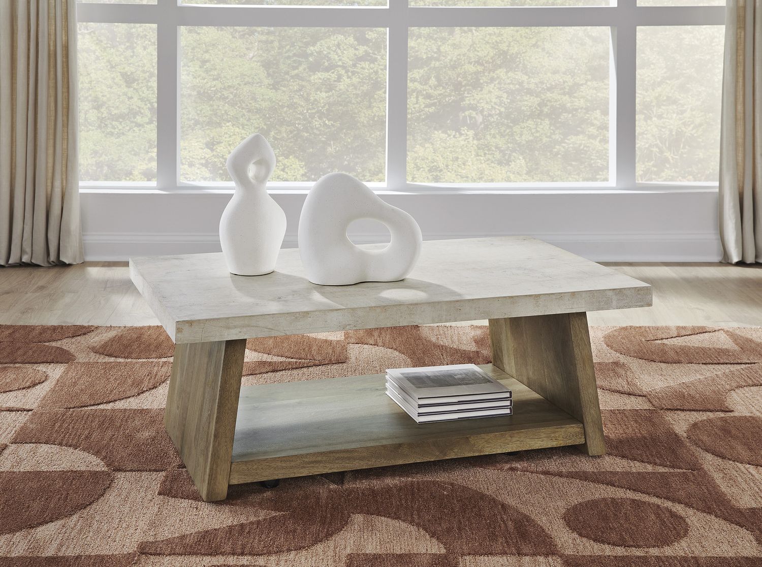 Brendalhouse Coffee Table In Light Brown T6421