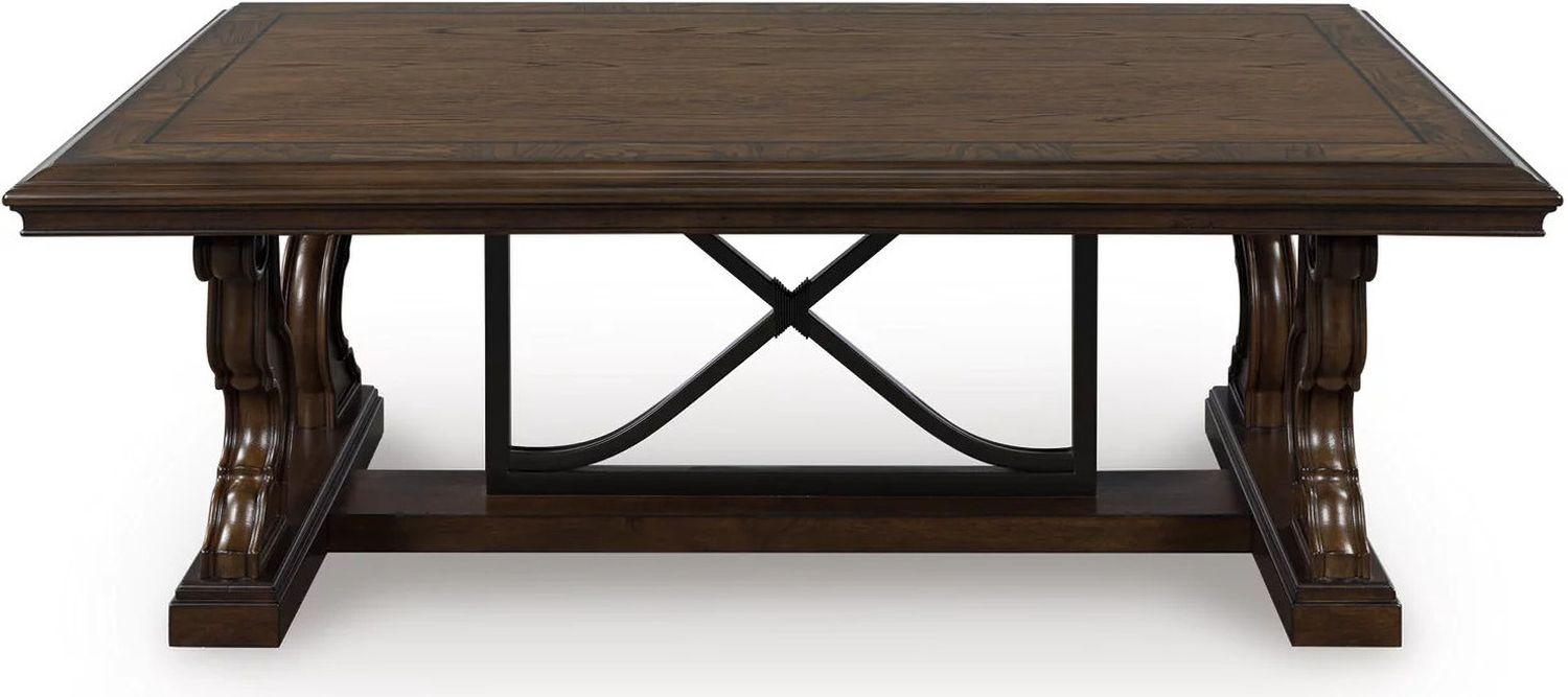 Maylee Coffee Table In Dark Brown T6471