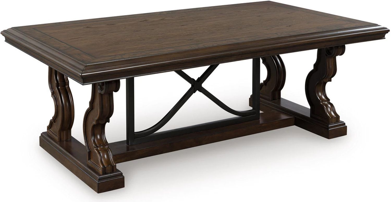 Maylee Coffee Table In Dark Brown T6471