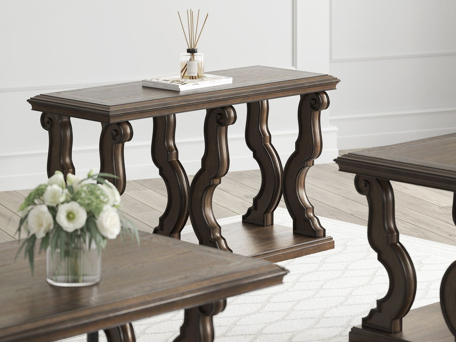 Maylee Coffee Table In Dark Brown T6471