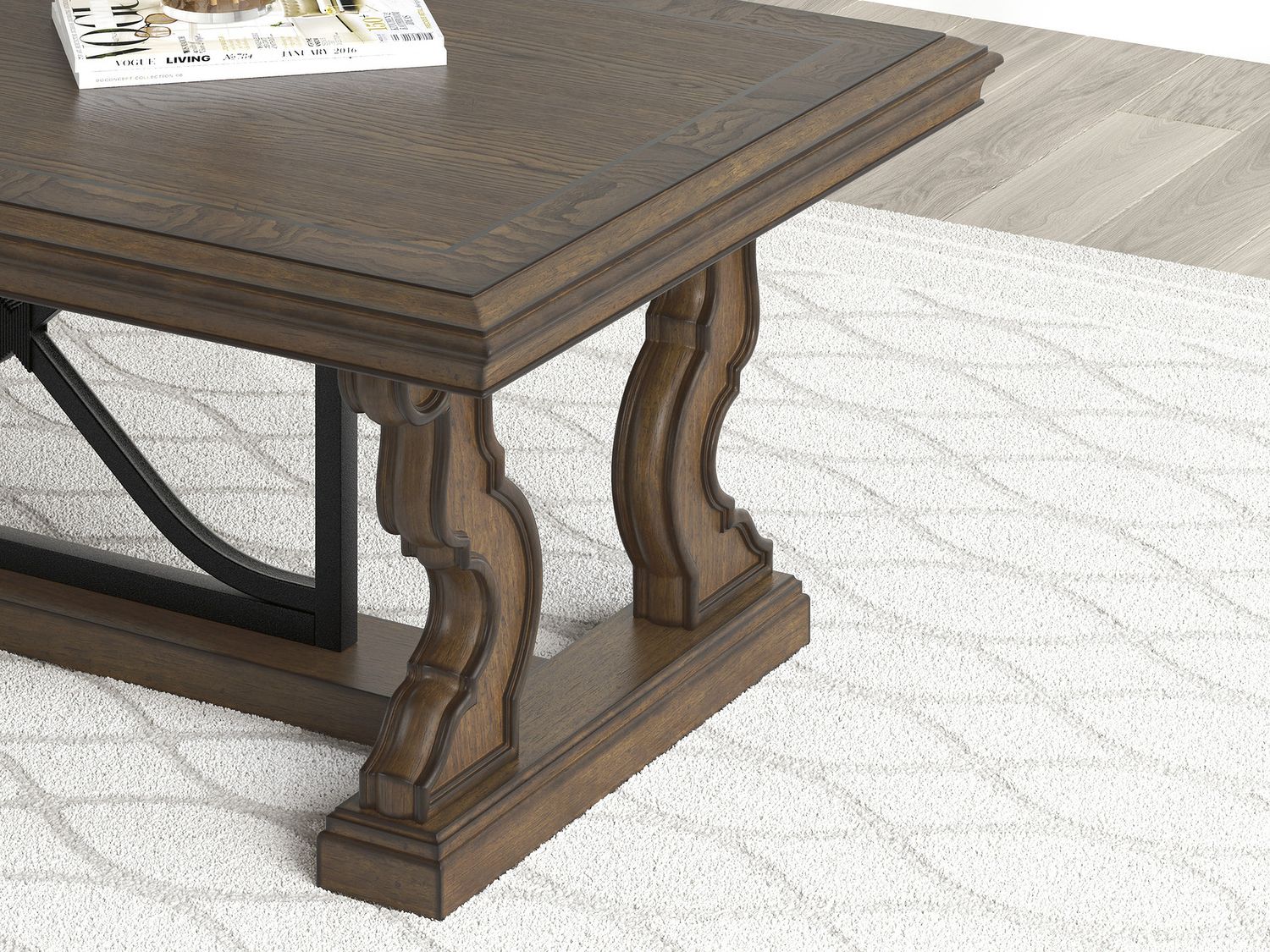 Maylee Coffee Table In Dark Brown T6471