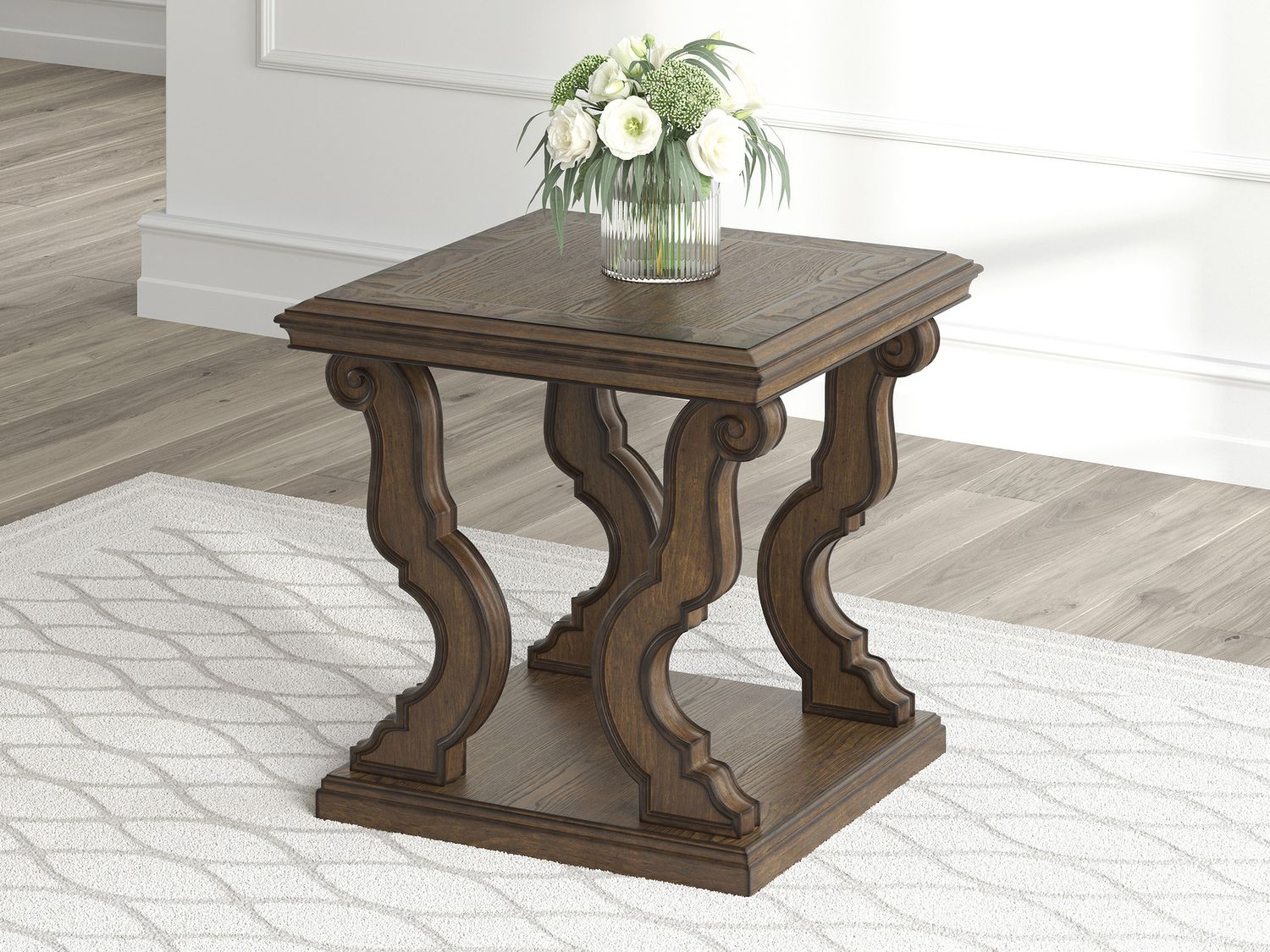 Maylee End Table In Dark Brown T6472
