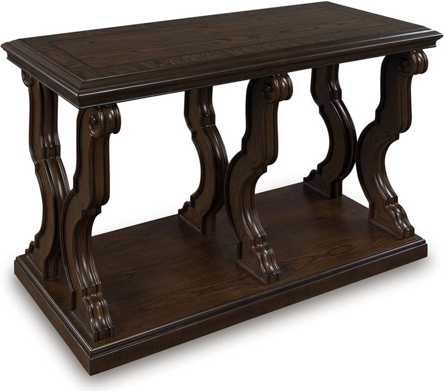 Maylee Sofa Table In Dark Brown T6474