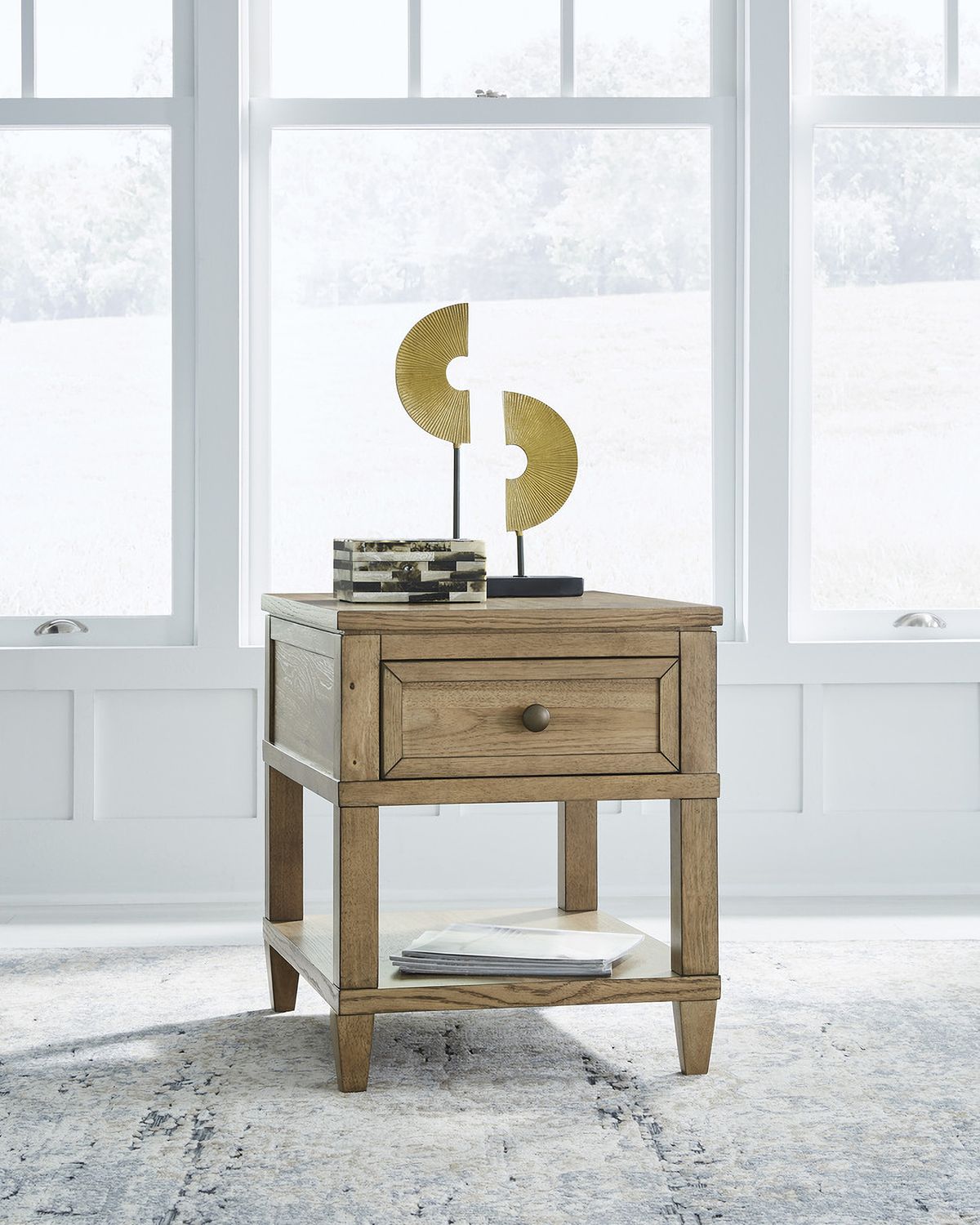 Sharlance End Table In Light Brown T6553