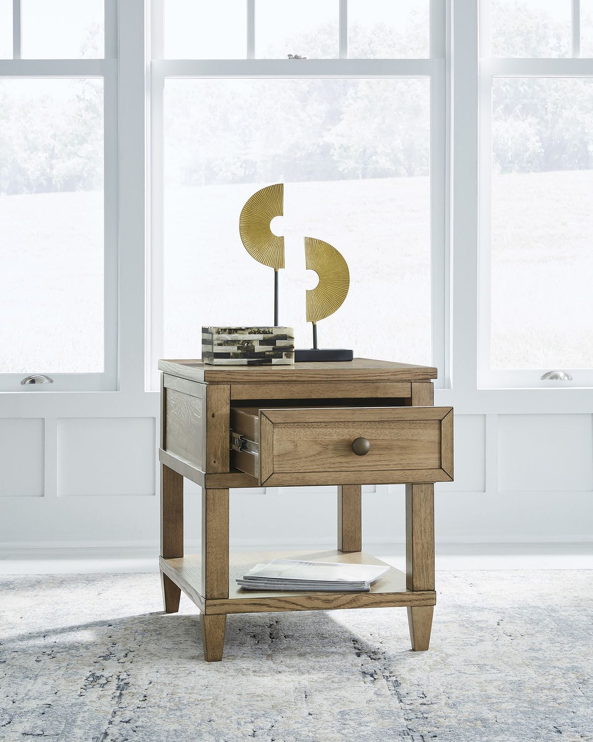 Sharlance End Table In Light Brown T6553