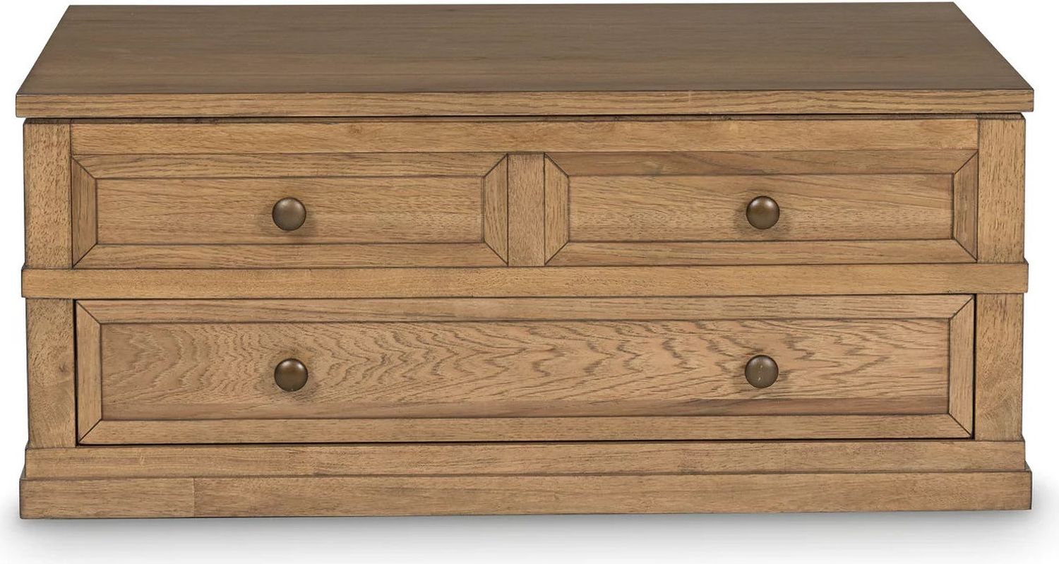 Sharlance Lift-Top Coffee Table In Light Brown T6559
