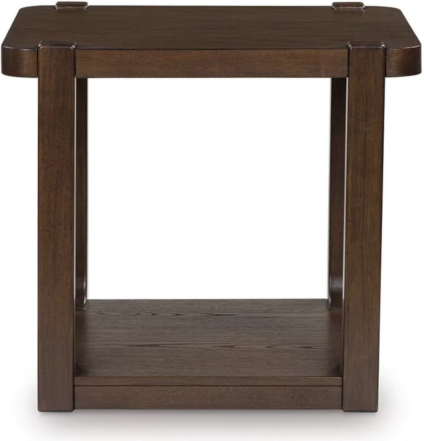 Breckington End Table In Dark Brown T6563
