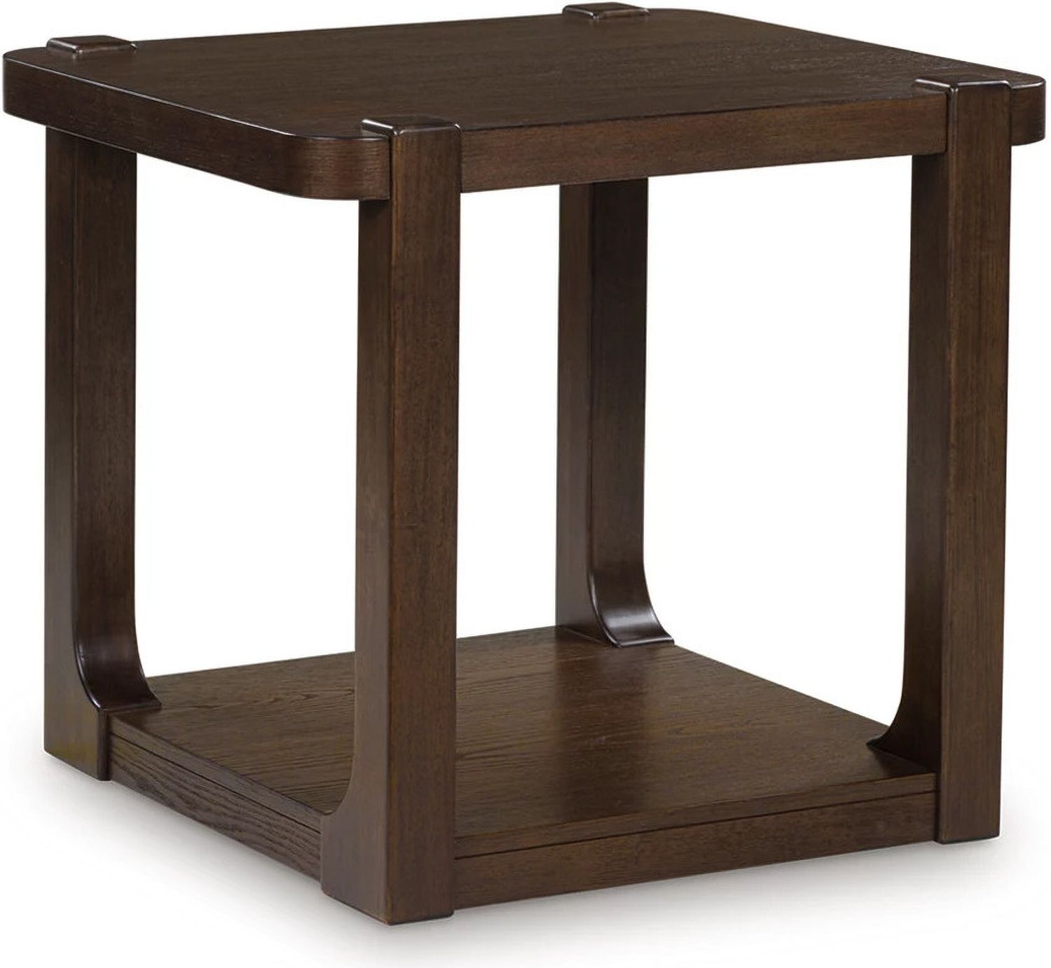 Breckington End Table In Dark Brown T6563