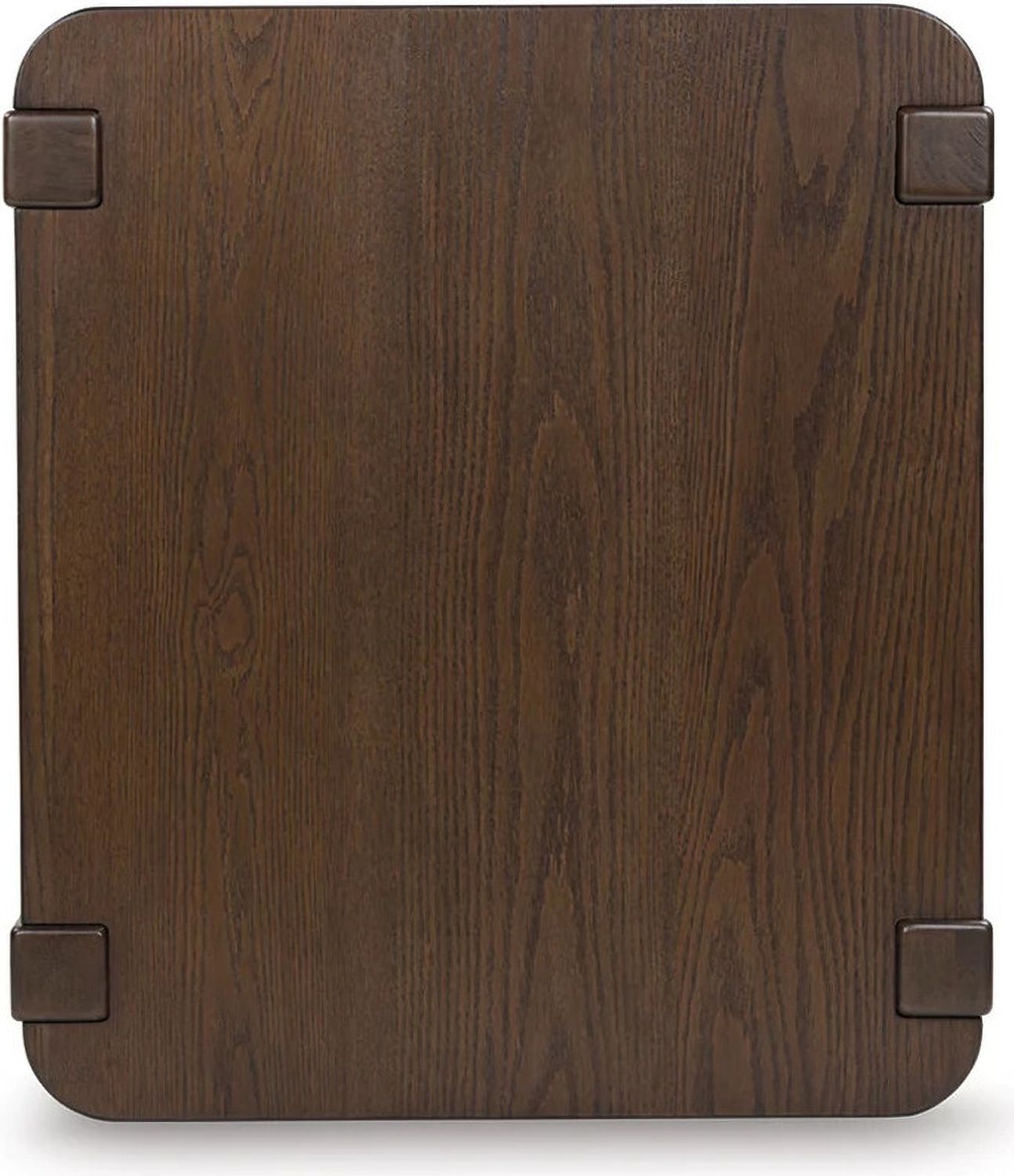 Breckington End Table In Dark Brown T6563
