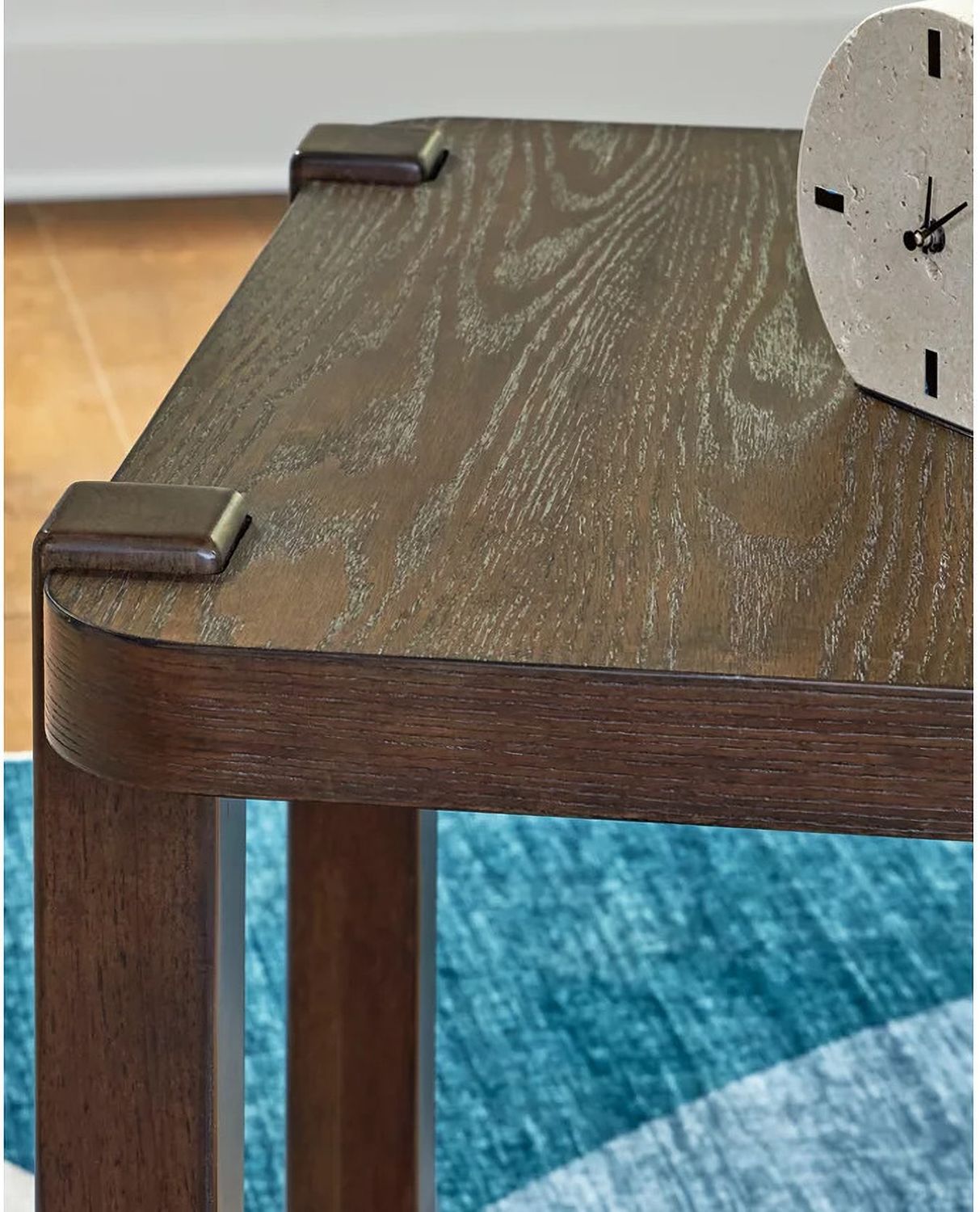 Breckington End Table In Dark Brown T6563
