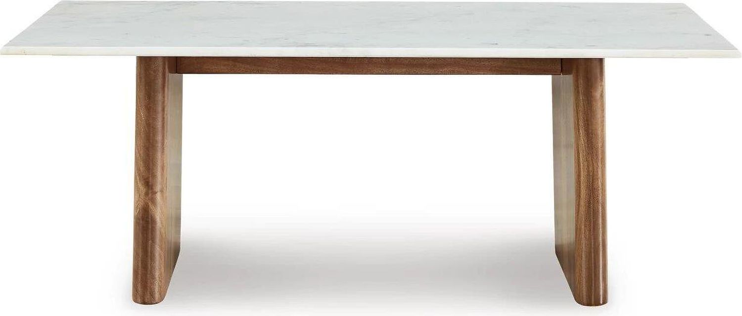 Isanti Coffee Table In Light Brown and White T6621