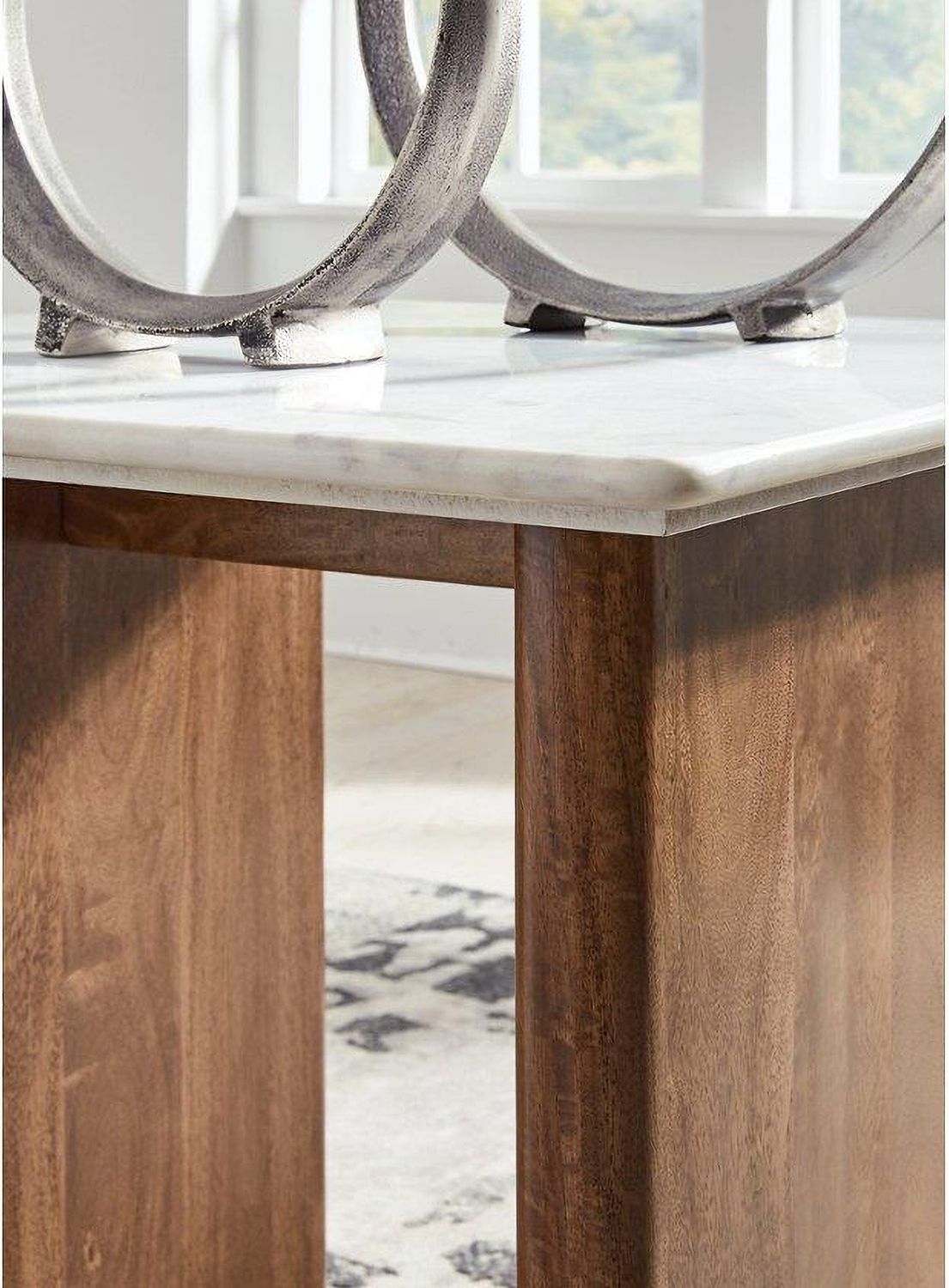 Isanti End Table In Light Brown and White T6623