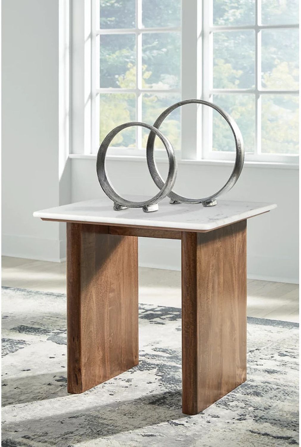 Isanti Occasional Table Set In Light Brown and White T662T1