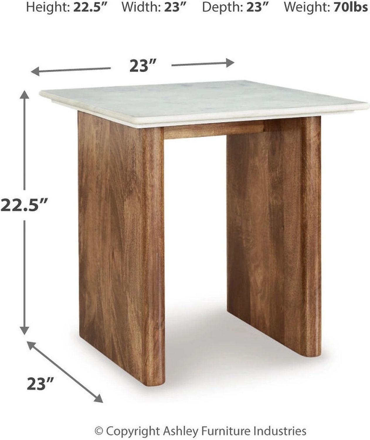 Isanti Occasional Table Set In Light Brown and White T662T1