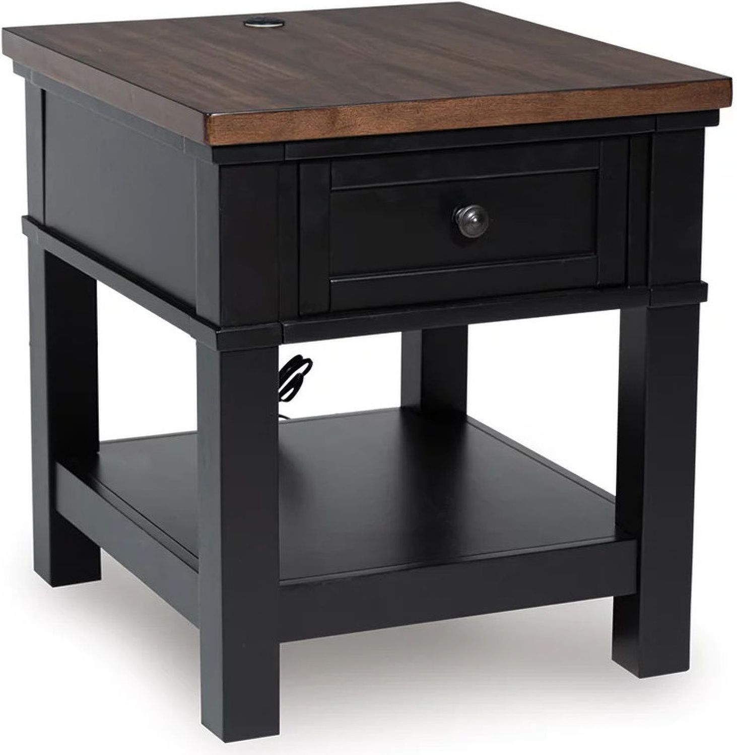 Wildenauer End Table In Brown and Black T6643