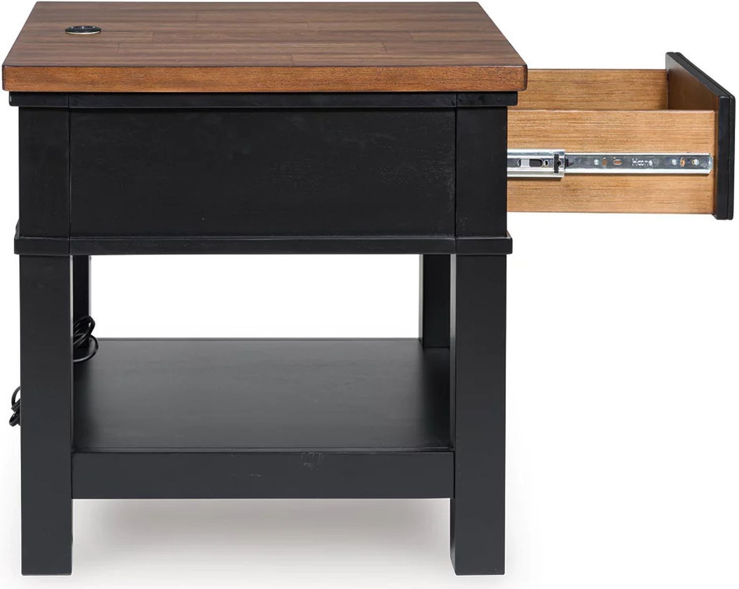 Wildenauer End Table In Brown and Black T6643