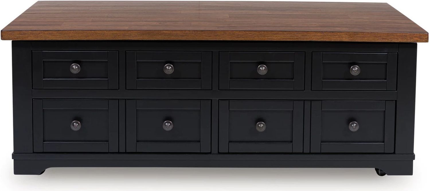 Wildenauer Lift-Top Coffee Table In Brown and Black T6649