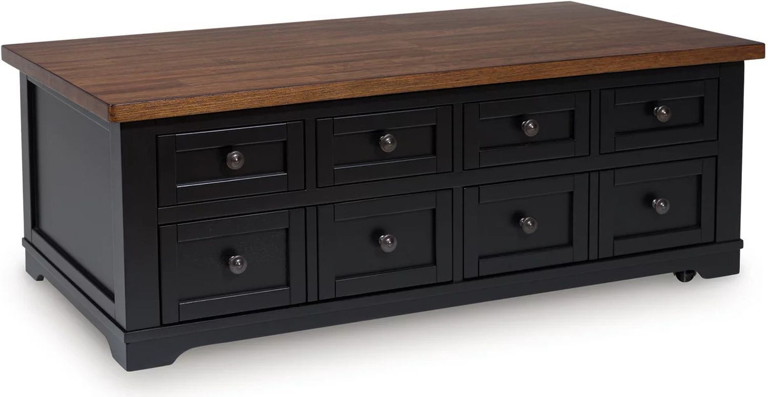 Wildenauer Lift-Top Coffee Table In Brown and Black T6649