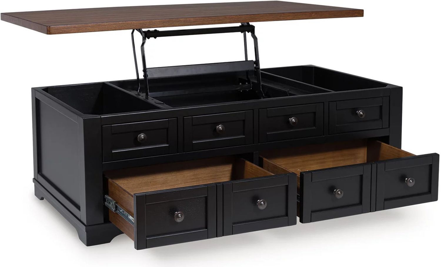 Wildenauer Lift-Top Coffee Table In Brown and Black T6649