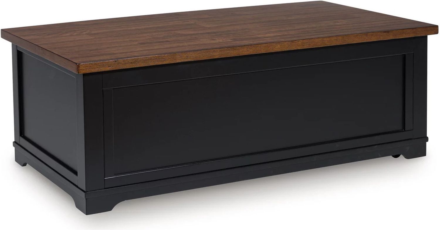Wildenauer Lift-Top Coffee Table In Brown and Black T6649