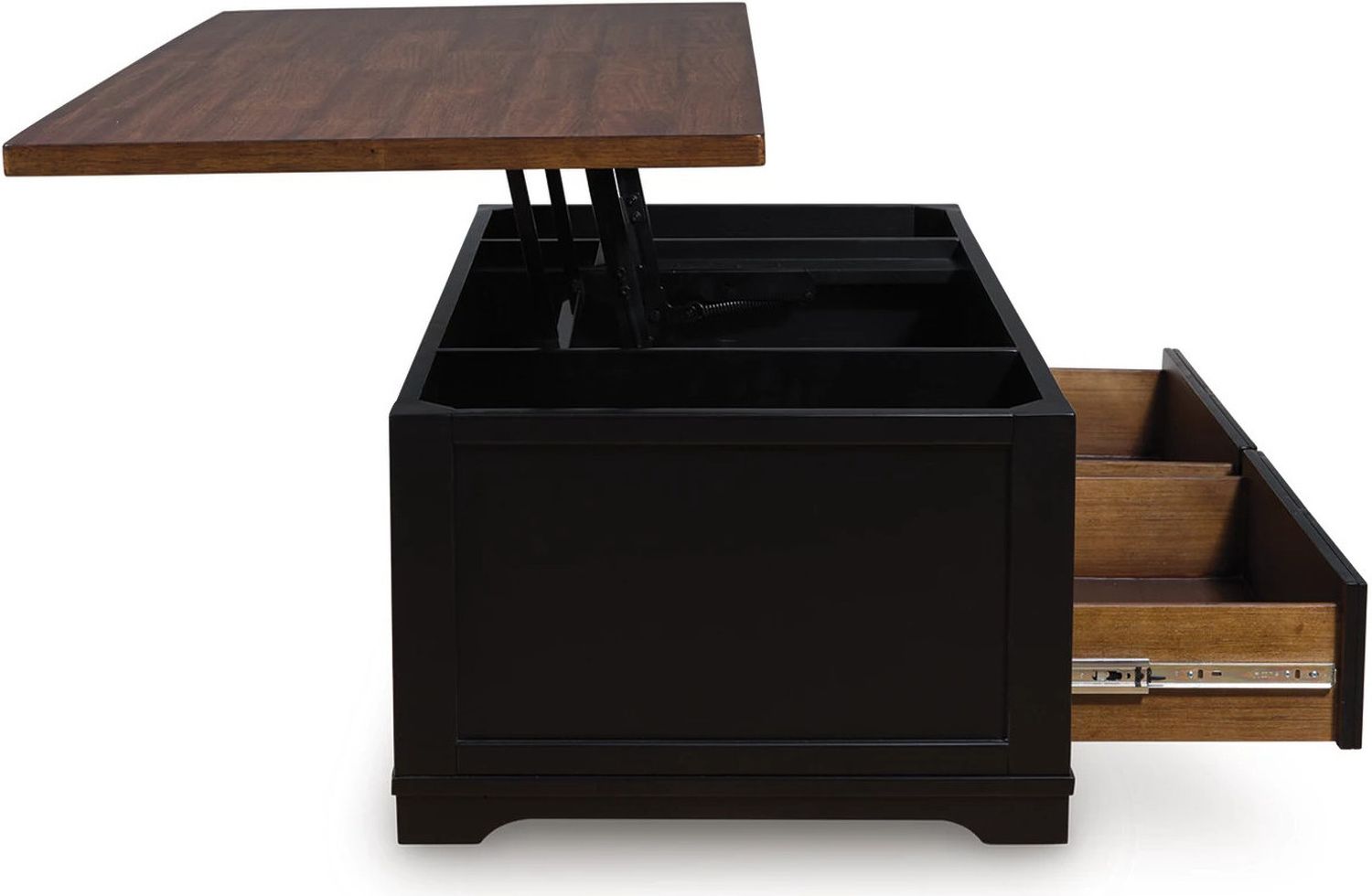 Wildenauer Lift-Top Coffee Table In Brown and Black T6649