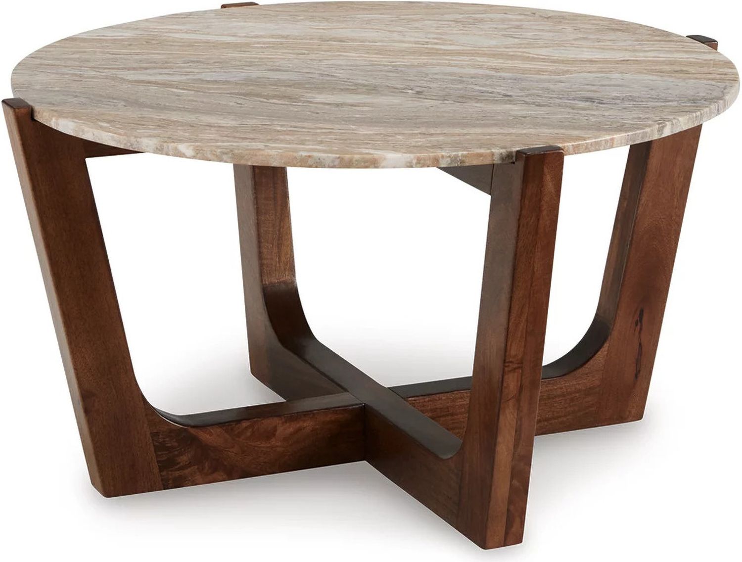 Tanidore Coffee Table In Warm Brown T6678