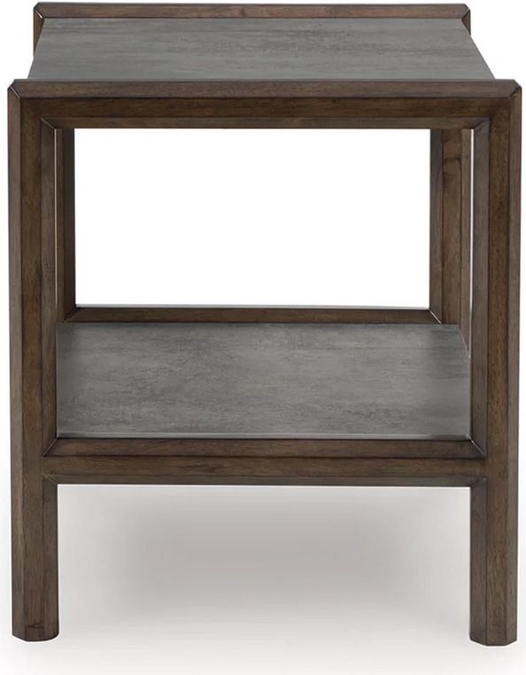 Kallenny End Table In Gray and Brown T6693