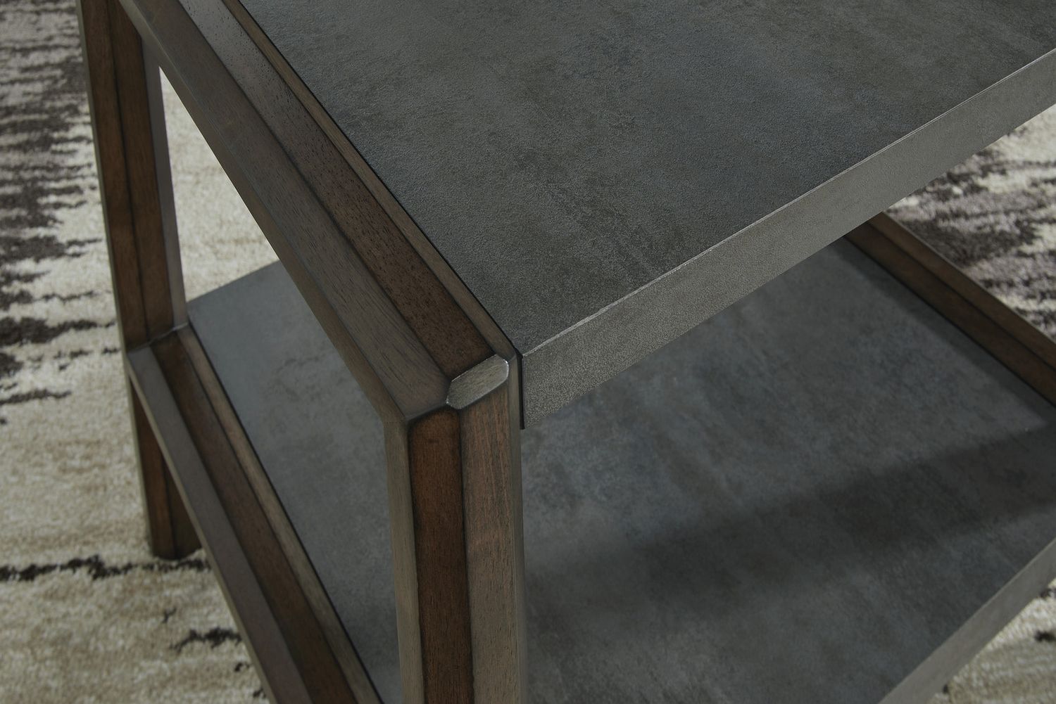 Kallenny End Table In Gray and Brown T6693