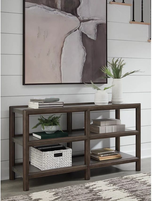 Kallenny Sofa Table In Gray and Brown T6694