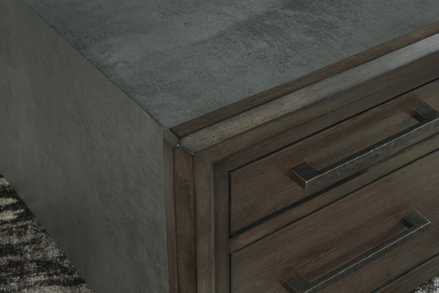 Kallenny Coffee Table In Gray and Brown T6698