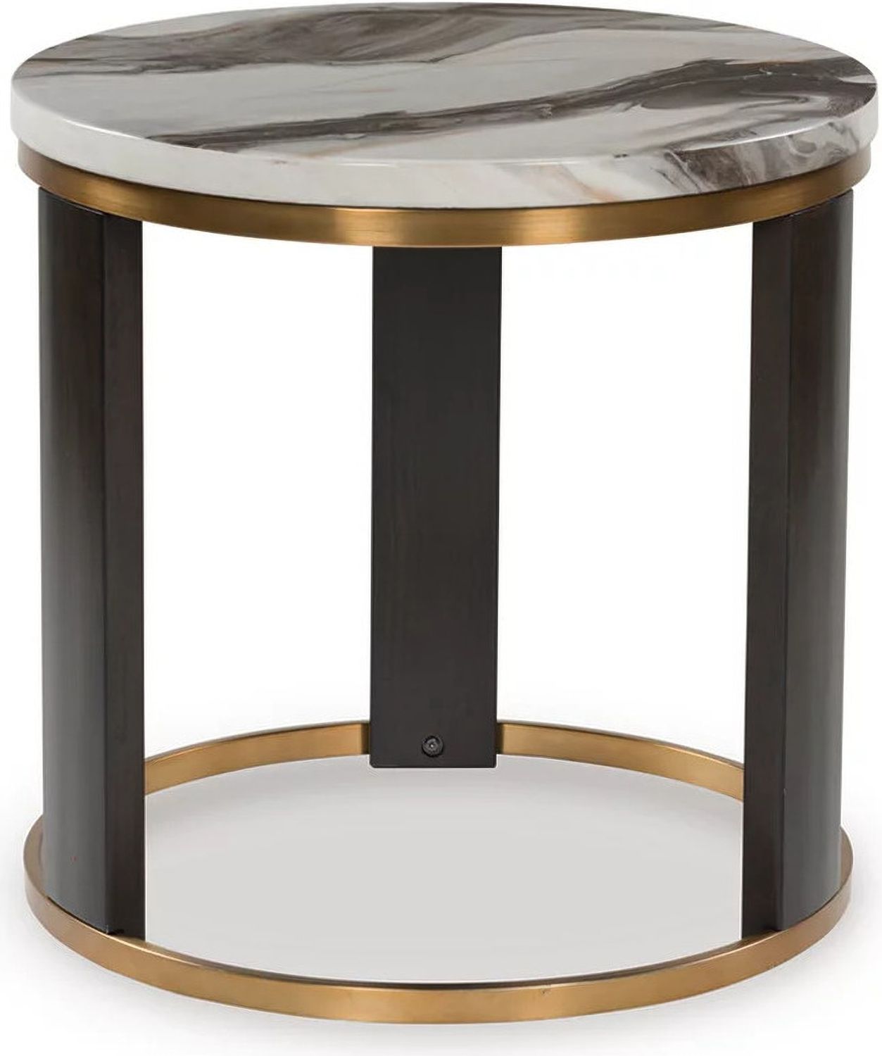 Jazmore End Table In Brown/Brass T6716