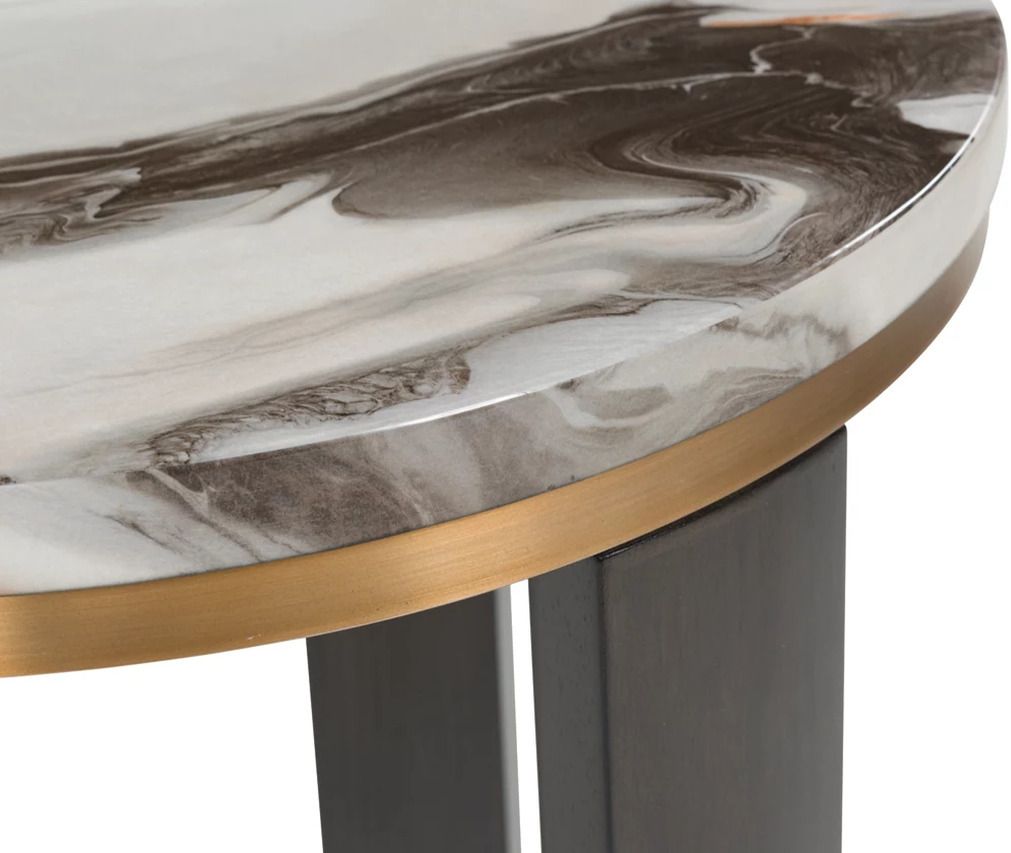 Jazmore End Table In Brown/Brass T6716