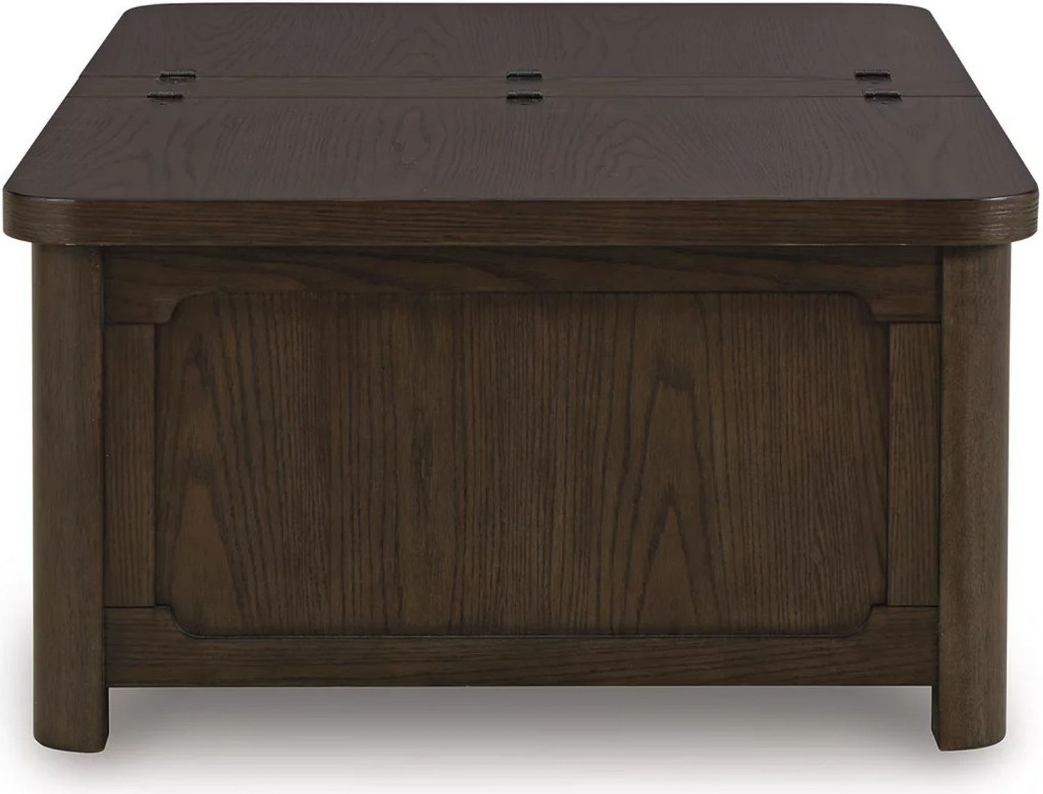 Breckington Coffee Table With Storage In Dark Brown T67820