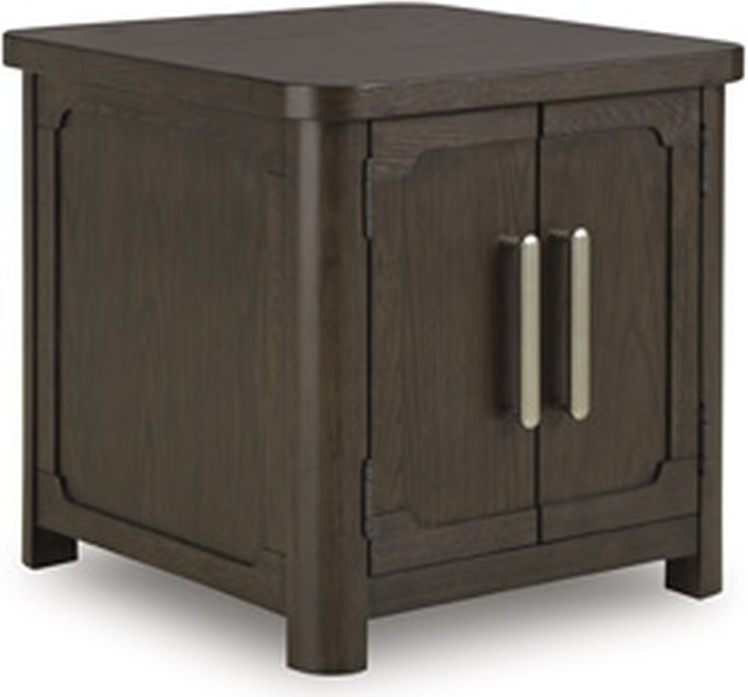 Breckington End Table In Dark Brown T6783
