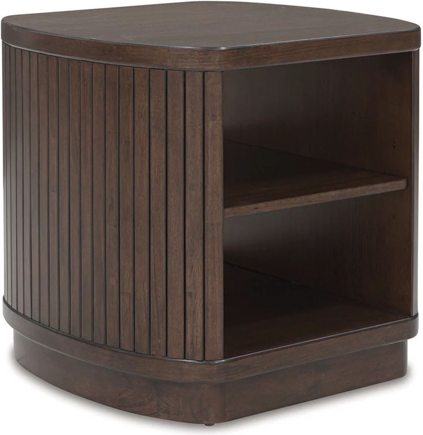 Korestone End Table In Dark Brown T6792