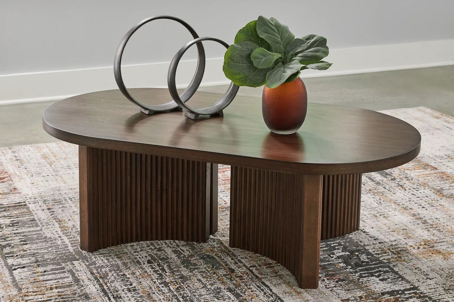 Korestone Coffee Table In Dark Brown T6890