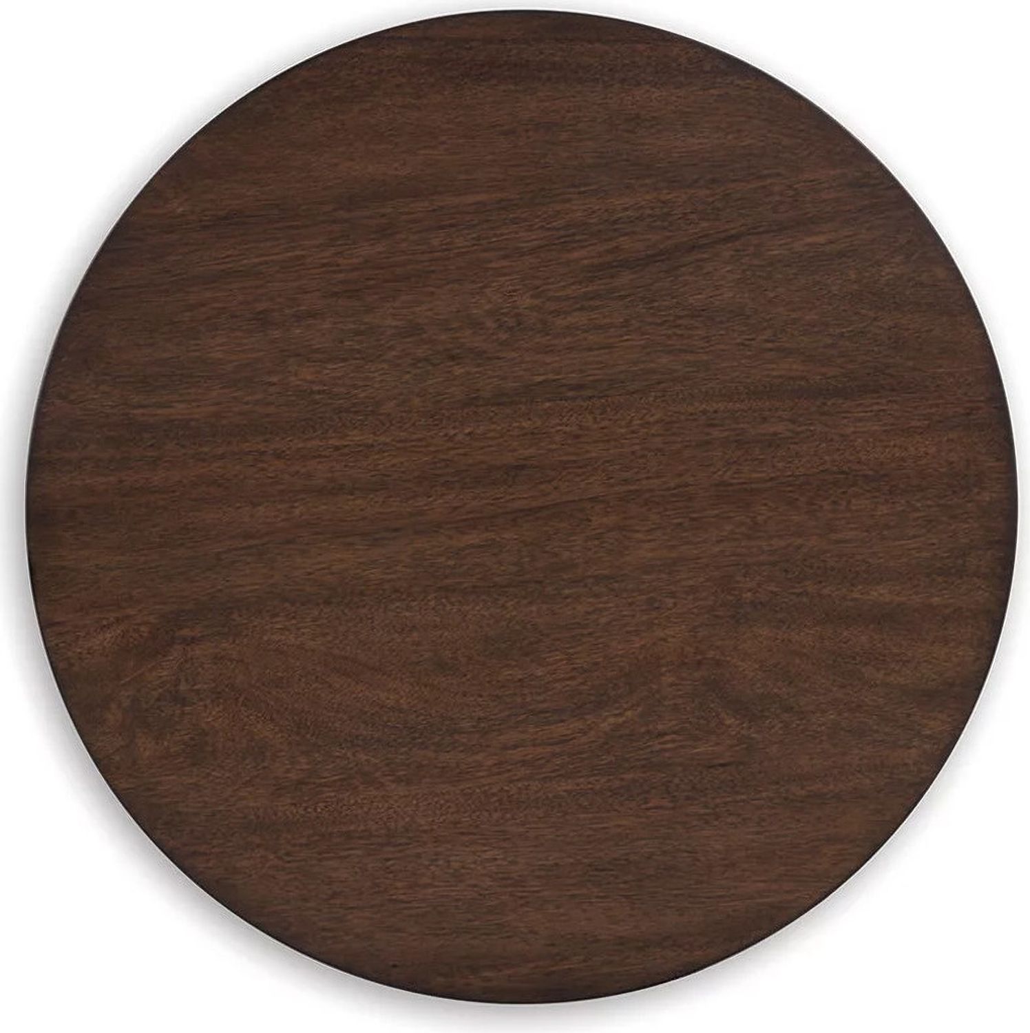 Korestone Rund End Table In Dark Brown T6896