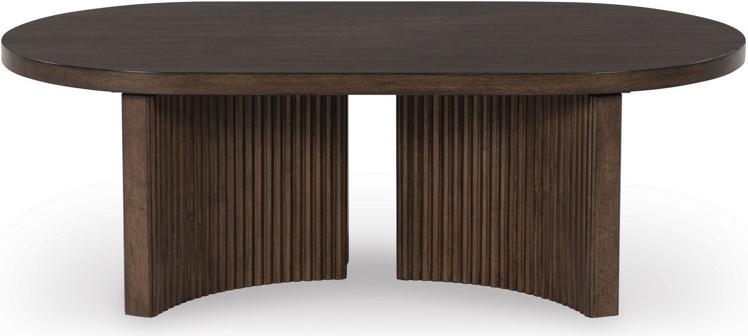 Korestone Occasional Table Set In Dark Brown T689T1