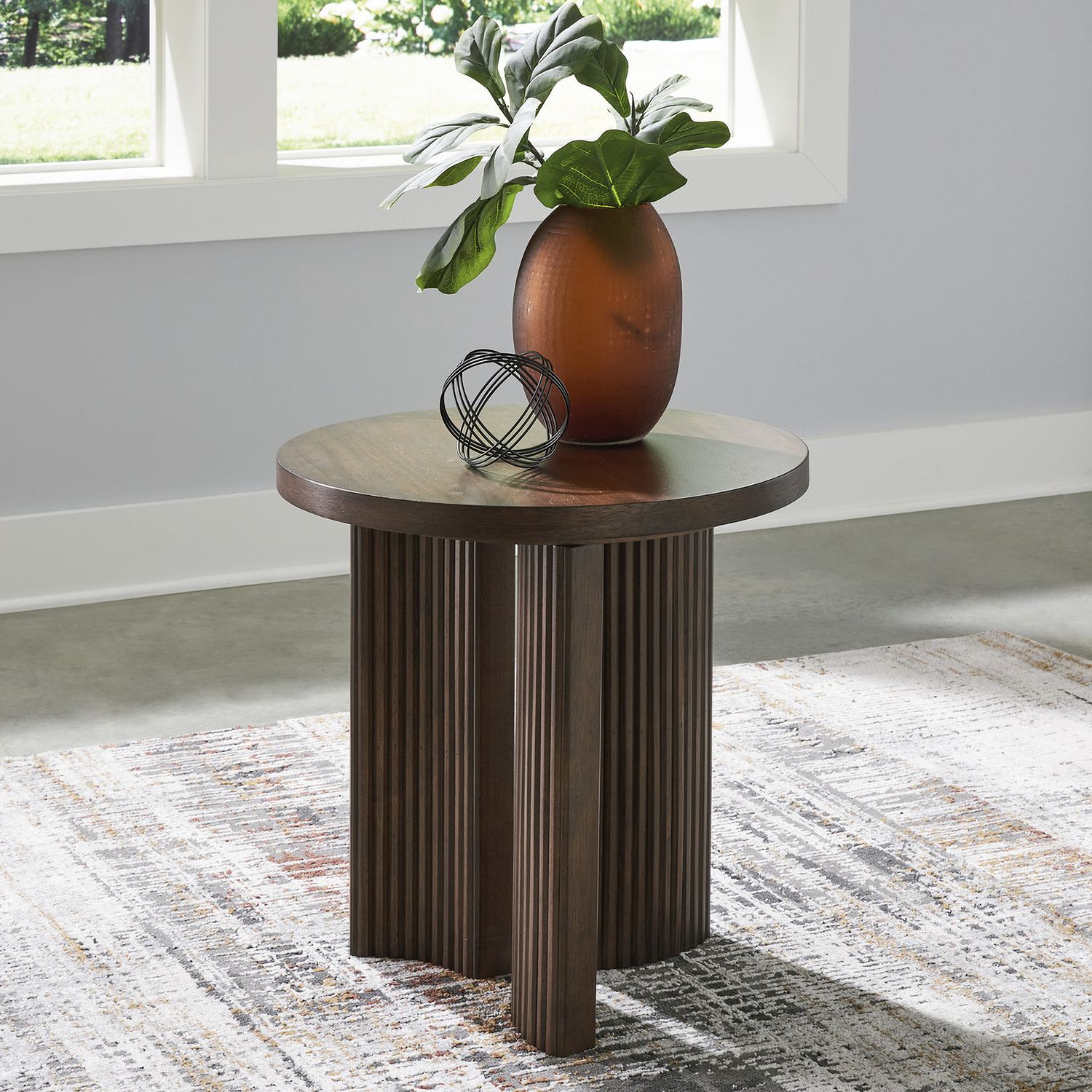 Korestone Occasional Table Set In Dark Brown T689T1