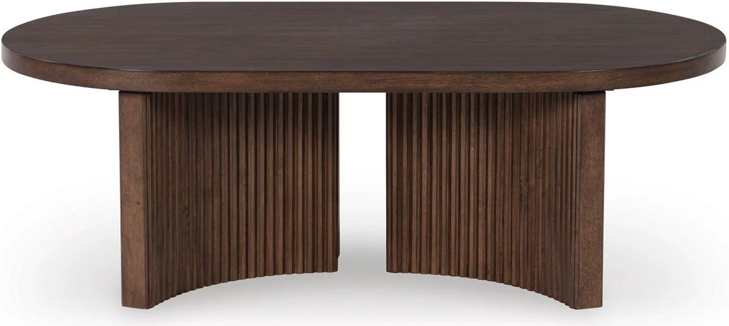 Korestone Occasional Table Set In Dark Brown T689T1