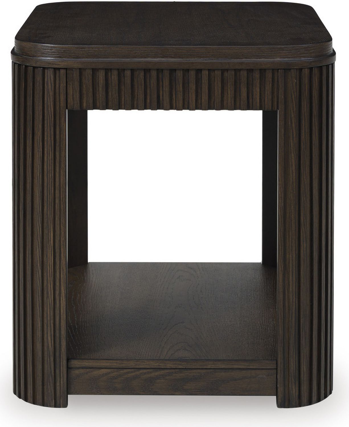 Carlibrie End Table In Warm Brown T7003